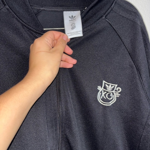 Adidas x Andre Saraiva Collab The World Needs Love Black Zip-Up Jacket - Size XL - Picture 4 of 7